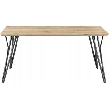 Jídelní stůl Industriální jídelní stůl z dřeva Calm Mléčný / 180 cm