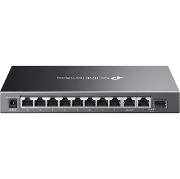 Počítačové příslušenství TP-Link OMADA switch ES210GMP (9xGbE,1xGbE/SFPcombo,8xPoE+,123W