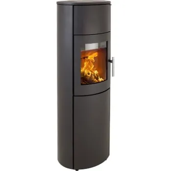 Krbová kamna HETA Scan-line 840S černý lak a horní deska pískovec tobacco