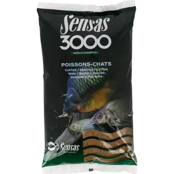 Návnadová surovina Sensas Krmení 3000 Poisson Chat (sumeček) 1kg