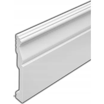 soklová lišta Podlahová lišta Inspirum bílá MDF 120 mm x 200 cm dilatační