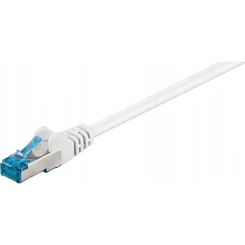 Síťový kabel Patchcord Goobay S/FTP 6a RJ45 / RJ45 1 m bílý