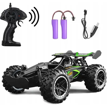 RC model auta DÁLKOVĚ OVLÁDANÉ AUTO 1:18 15 KM/H OFFROAD RC ZELENÉ AKU 500MAH 20 MIN