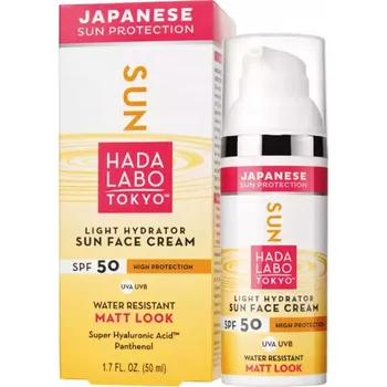 Přípravek na opalování HADA LABO SUN Voděodolný krém na obličej SPF50