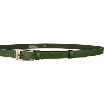 Opasek PENNY BELTS Kožený opasek 20-184-31 zelený - 100 cm