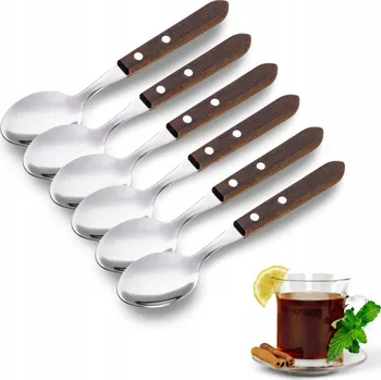 Příbor LŽIČKA ČAJOVÉ LŽIČKY PŘÍBORY KOMPLET 6 ks SADA PŘÍBORŮ KAMILLE