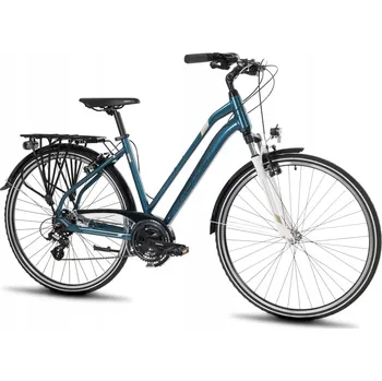 Jízdní kolo Trekingové kolo Romet GAZELA, rám 19 palců, kola 28", modré