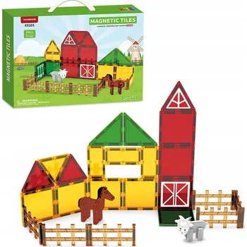 ostatní stavebnice Magnetická stavebnice Farm sada 26ks - Magnetic Tiles