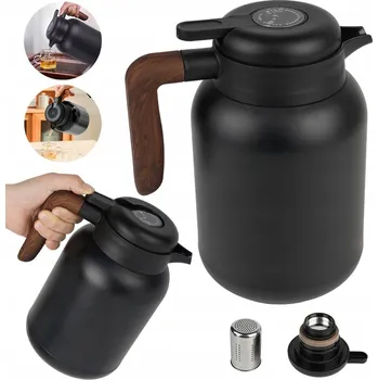 Termoska Ocelový termohrnek 1500 ml termoska s měřením teploty