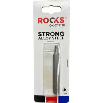 Autodoplněk Dlouhý bit 10 mm (3/8) torx T30 x 75 mm, S2 ROOKS