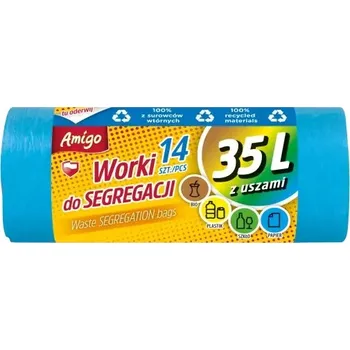 Pytle na odpadky Sáčky na tříděný papír Amigo 35 l, 14 ks