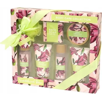 Kosmetická sada Dárková sada tělové kosmetiky SANTALOVÉ DŘEVO A RŮŽE | SPA kosmetika