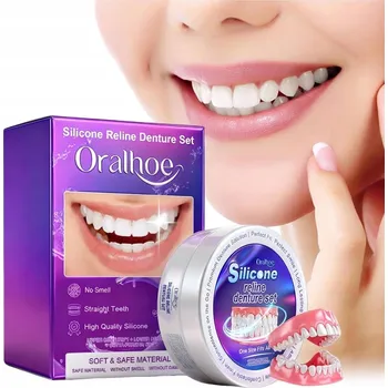 Zestaw Protez Silikonowych Tymczasowe Sztuczne Zęby Ortodontyczne