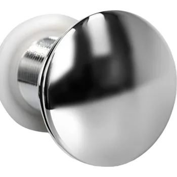 Sifon Zátka umyvadlová výpust Click-Clack kulatý HydroSan stříbrná