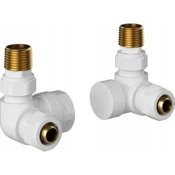 Ventil OSOVÝ RADIÁTOROVÝ VENTIL PŘÍVODNÍ UZAVÍRACÍ 1/2'' BÍLÝ ZG-WH-1 SADA