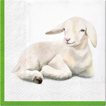 Papírový ubrousek Velikonoční ubrousky PAW L - Lamb in Corner - SDL133500