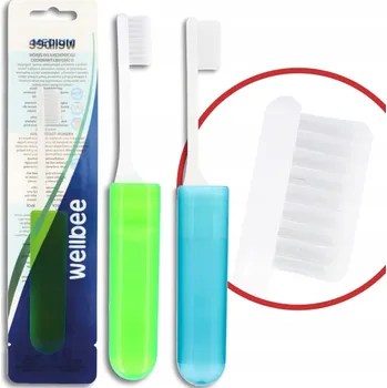 Zubní kartáček WELLBEE Kartáček na zuby pro dospělé se střední tvrdostí