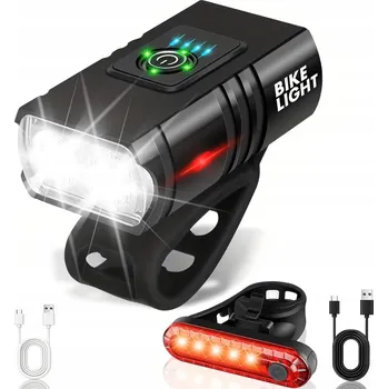 Cyklosvítilna SILNÉ SVĚTLO NA KOLO PŘEDNÍ A ZADNÍ LED SVĚTLO NA KOLO SADA