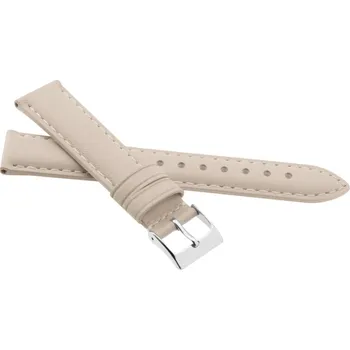 Řemínek na hodinky Kožený řemínek JVD R41321 18mm, béžový