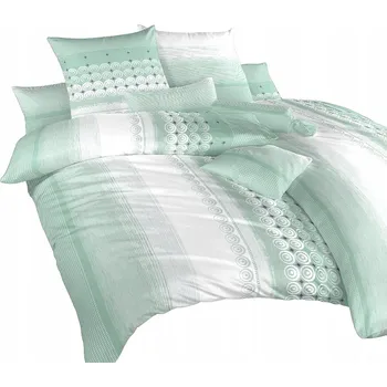 Povlečení Krepové Povlečení Dadka Sahara mentolové, 140x200, 70x90 cm