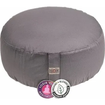 Polštář Meditační polštář šedý světlý cca 33 x 17 cm