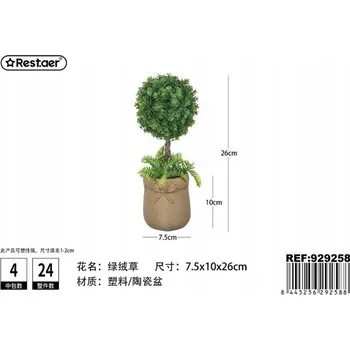 umělá květina Rest.aer-Zelená tráva v květináči 26 cm