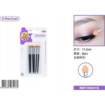 Kosmetický štětec Oboustranný štětec na oční stíny s rukojetí