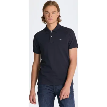 Pánská košile POLOKOŠILE GANT REG SHIELD SS PIQUE POLO EVENING BLUE