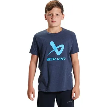 Pánské tričko Bauer Triko Bauer Core Lockup Crew YTH, Barva NAV, Velikost L 609326
