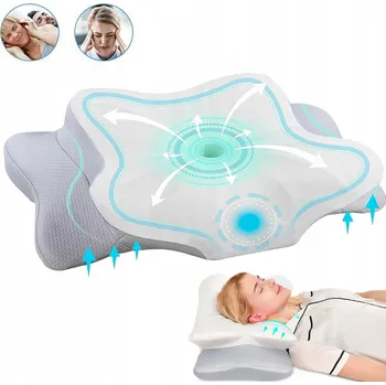 Polštář ORTOPEDICKÝ POLŠTÁŘ Profilovaný z PAMĚŤOVÉ PĚNY 63X38 CM