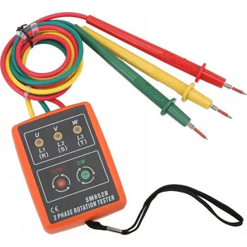 Bezpečnostní kamera Měřič pořadí fází, fázoměr 3-fázový AC SM852B 60V~600V