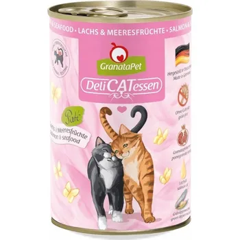 Krmivo pro kočku GranataPet DeliCatessen Losos a Mořské plody 400g mokré krmivo pro kočky