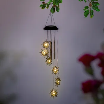 Haushalt international Solární závěsná dekorace Zvonkohra Slunce 493997