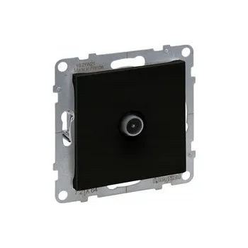 Elektrická zásuvka Anténní zásuvka nástěnná Legrand černá