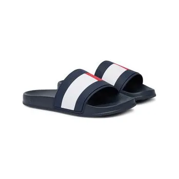 Pánské pantofle Nazouváky Tommy Hilfiger Core Hilfiger Flag Pool Slide FM0FM05798 Modrá 43