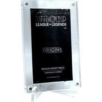 Sběratelská karetní hra Akrylové pouzdro na booster League of Legends Riftbound Nexus Promo Booster (se stojánkem, magnetické)