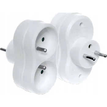 Elektrická zásuvka Elektrická Zásuvka rozbočka Plast-Rol bílá