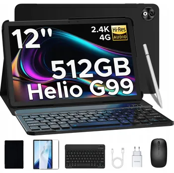 Mobilní telefon Tablet DODGEE T40 12" 12 GB / 512 GB černý