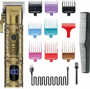 Strojek na vlasy HATTEKER RFC-6918 Zastřihovač vlasů a vousů, VINTAGE DÁREK