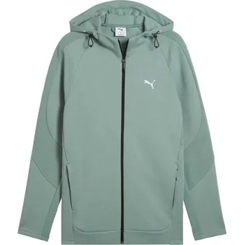 Pánská mikina Pánská mikina Puma EVOSTRIPE FULL ZIP HOODIE XL Světle zelená, Černá
