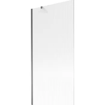 Vanová zástěna Mexen Next, 1-křídlová vanová zástěna 90 x 150 cm, 6mm sklo Ribs, grafitová, 895-090-000-00-09-95