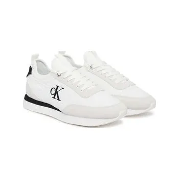 Dámské tenisky Calvin Klein Sneakersy Retro Runner Lace Up Sock YW0YW02060 Bílá 39