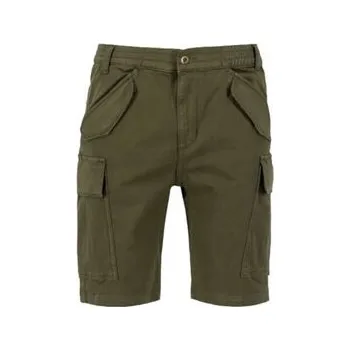 Pánské kraťasy Alpha Industries Šortky z materiálu AI.116211-142 Khaki Cargo Fit 38