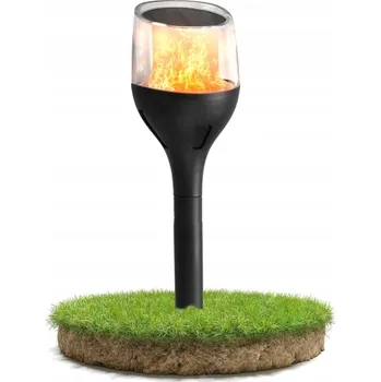 Venkovní osvětlení Solární lampa zapichovací Berge černá 65 cm 1 ks