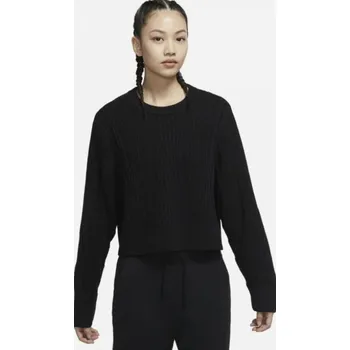 Dámský svetr Dámský svetr Nike Yoga černý, vel M DM6992-010