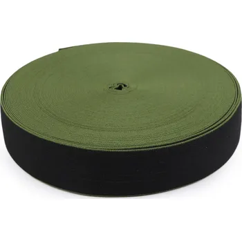 Pruženka měkká šíře 40 mm, střední, 7 černá zelená