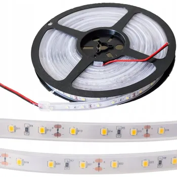 LED páska VODĚODOLNÝ LED PÁSEK 2835 5m TEPLÁ BÍLÁ IP67 12V