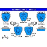 Sada brzdových destiček, kotoučová brzda ATE 13.0460-2700.2