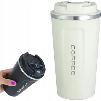 AG369H TERMOHRNEK KÁVA ČAJ SMART TERMOSKA VZDUCHOTĚSNÝ 510 ML BÍLÝ LCD