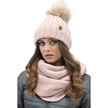 Šála Komplet Vivisence 70100Kmpl čepice a šála Barva: Růžová, Velikost: UNI